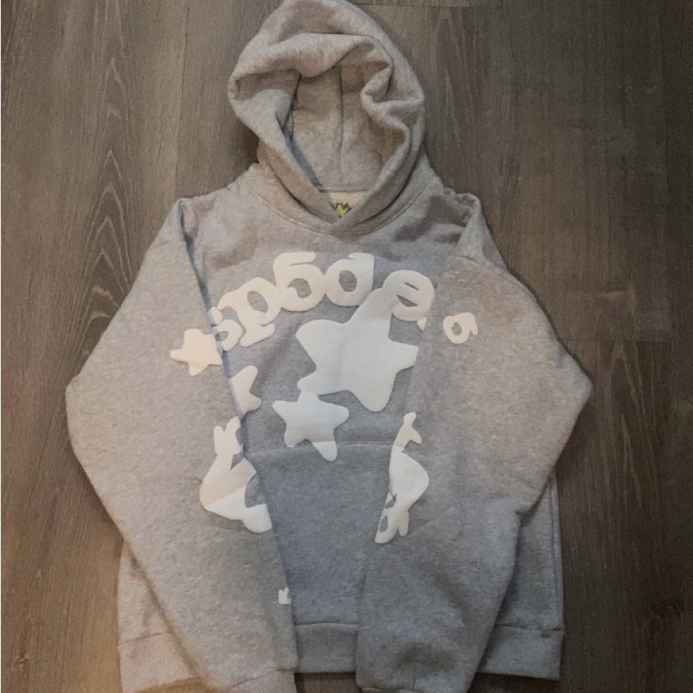 Sp5der Hoodie Beluga “Grey”